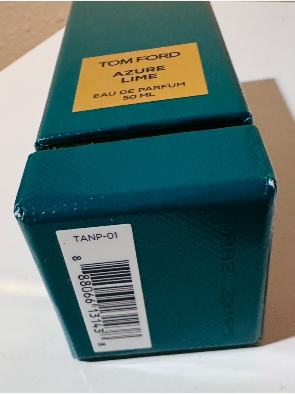 Tom Ford Azure Lime Teal & Gold Perfume Box - Picture 6 of 8